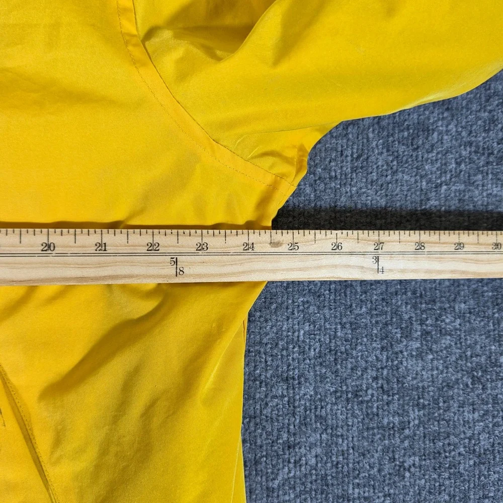 Vintage Polo Ralph Lauren Mens Yellow Fleece Lined Windbreaker Jacket Large Flaw